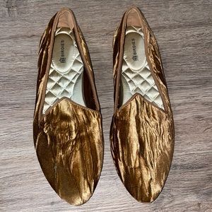 Birdies Heron Amber Velvet Flats size 7.5